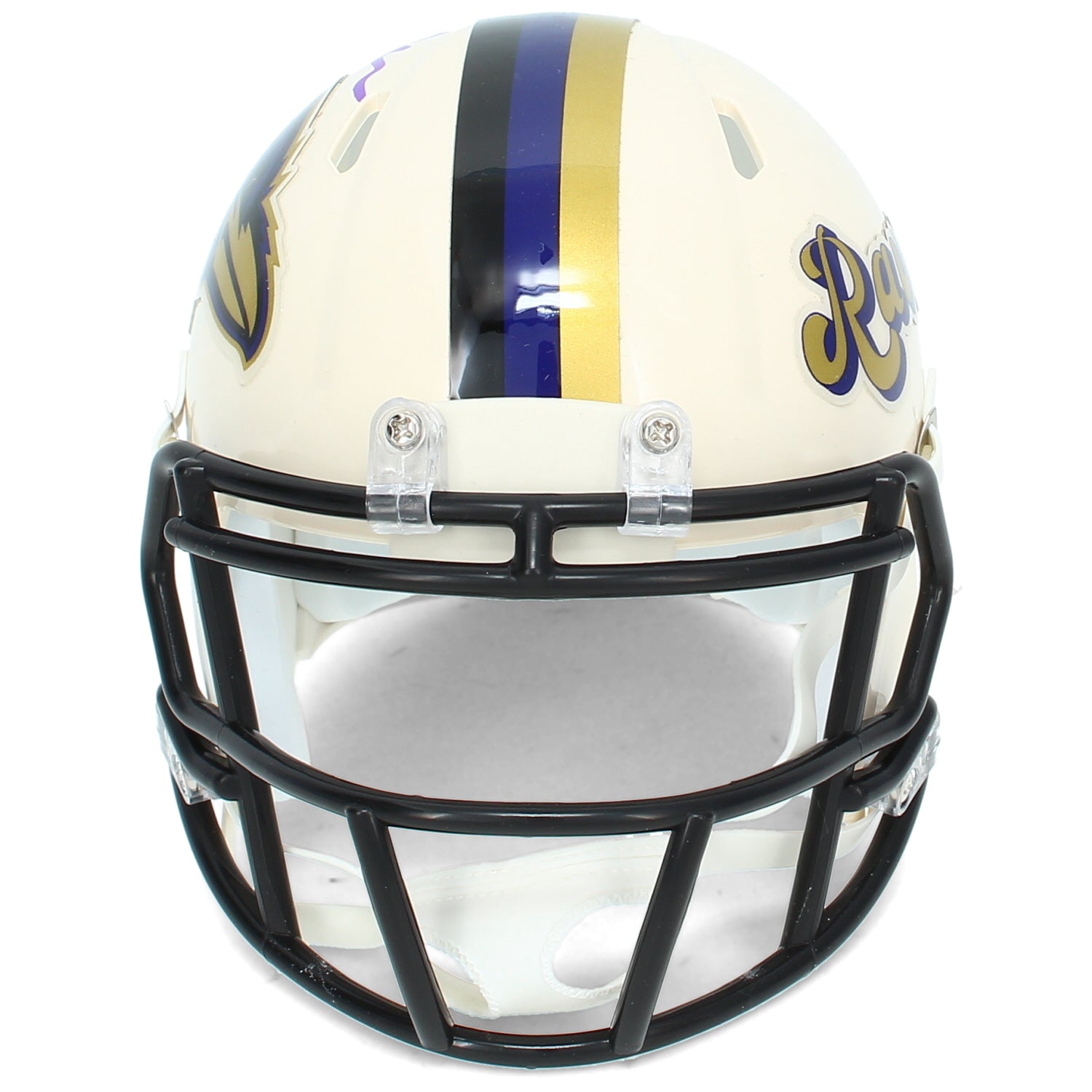 Terrell Suggs Autographed Baltimore Ravens RETRO Speed Mini Helmet Beckett