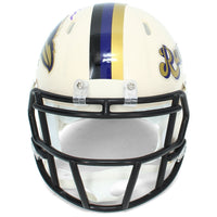 Terrell Suggs Autographed Baltimore Ravens RETRO Speed Mini Helmet Beckett