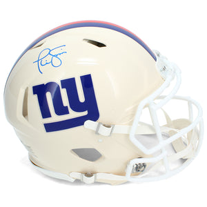 Phil Simms Autographed New York Giants RETRO Speed Authentic Helmet Beckett