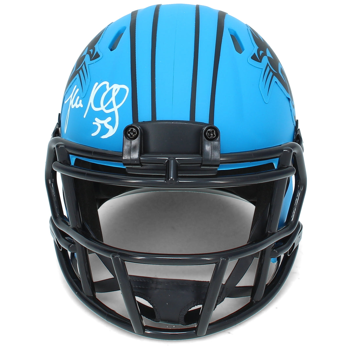 Luke Kuechly Autographed Carolina Panthers RAVE Speed Mini Helmet Beckett