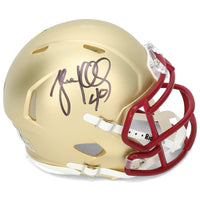 Luke Kuechly Autographed Boston College Eagles Speed Mini Helmet Beckett