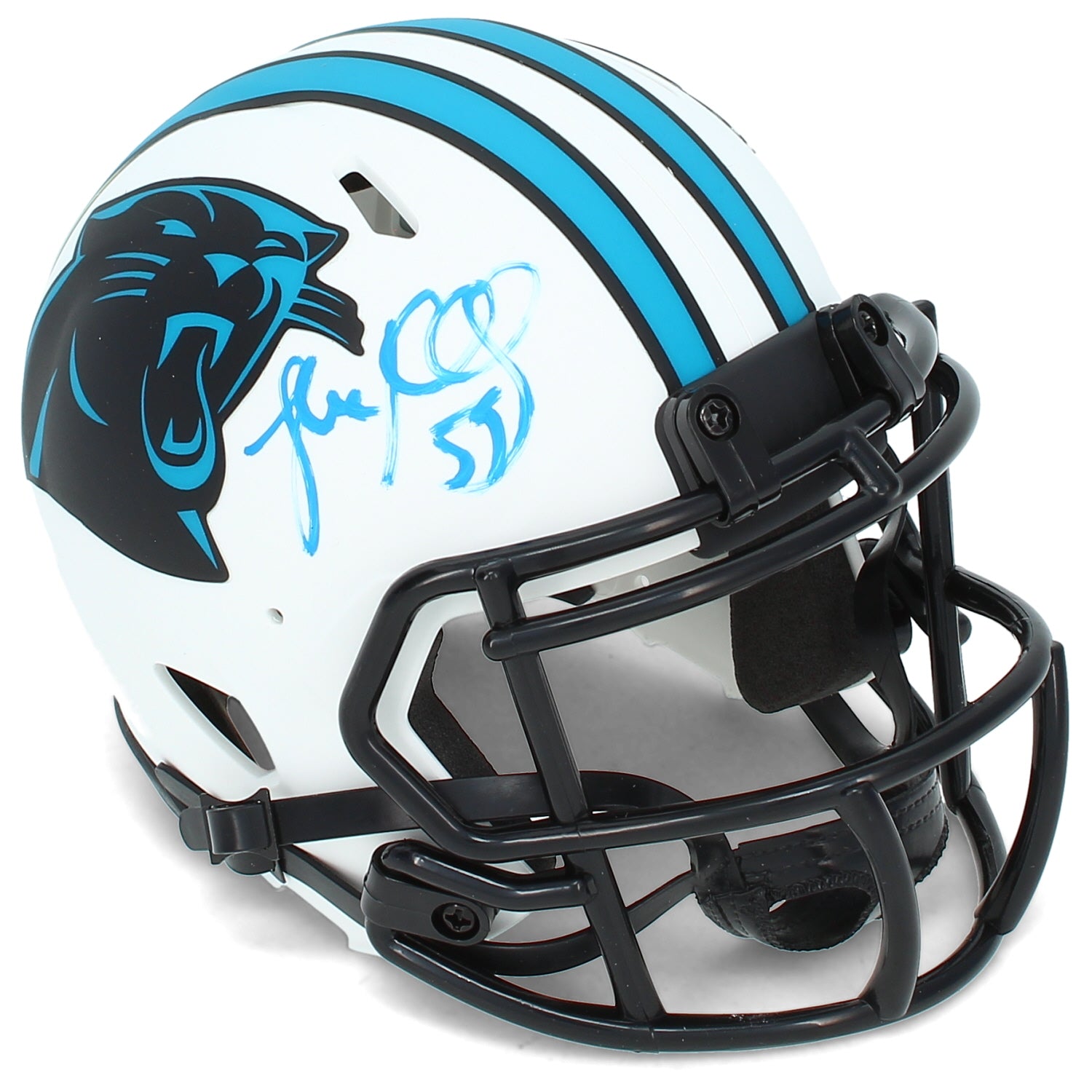 Luke Kuechly Autographed Carolina Panthers Speed Lunar Eclipse Mini Helmet Beckett