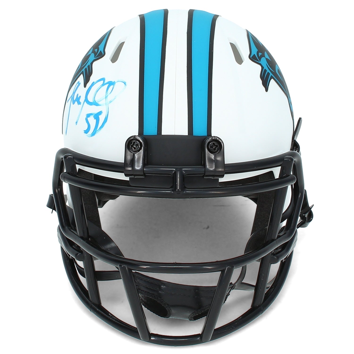Luke Kuechly Autographed Carolina Panthers Speed Lunar Eclipse Mini Helmet Beckett