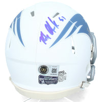 Rob Gronkowski Autographed New England Patriots White Rivalries Speed Mini Helmet Radtke