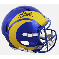 Davante Adams Autographed Los Angeles Rams Full Size Speed Helmet Fanatics