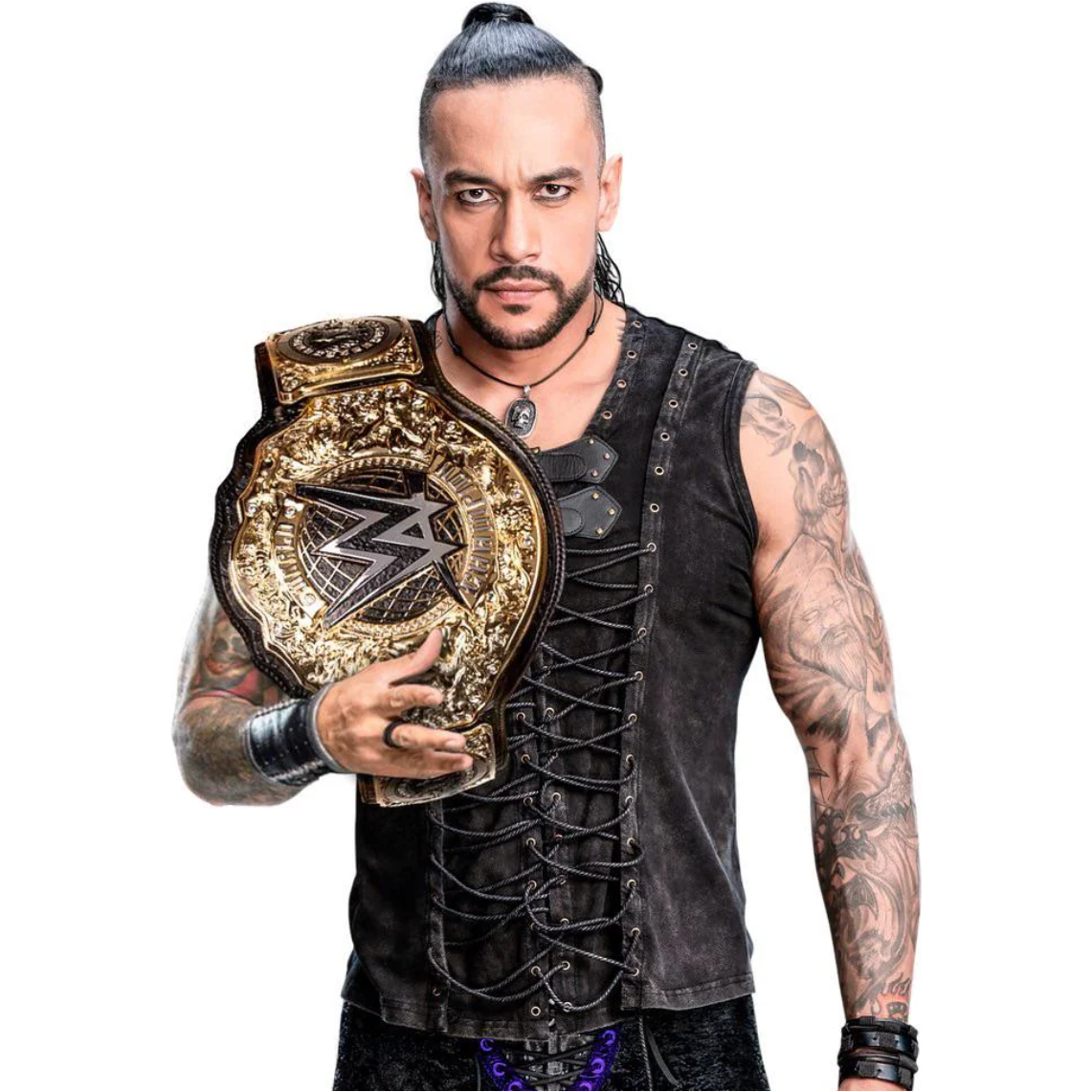 Damian Priest Autographed WWE World Heavyweight Championship Title Belt Fanatics