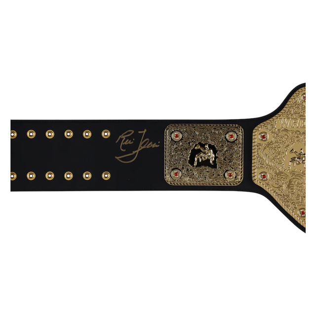 Ric Flair Autographed WWE Big Gold World Heavyweight Champ Title Belt Fanatics