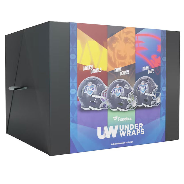 2024 Under Wraps NFL Draft Mystery Mini Helmet Box Fanatics Factory Sealed Box