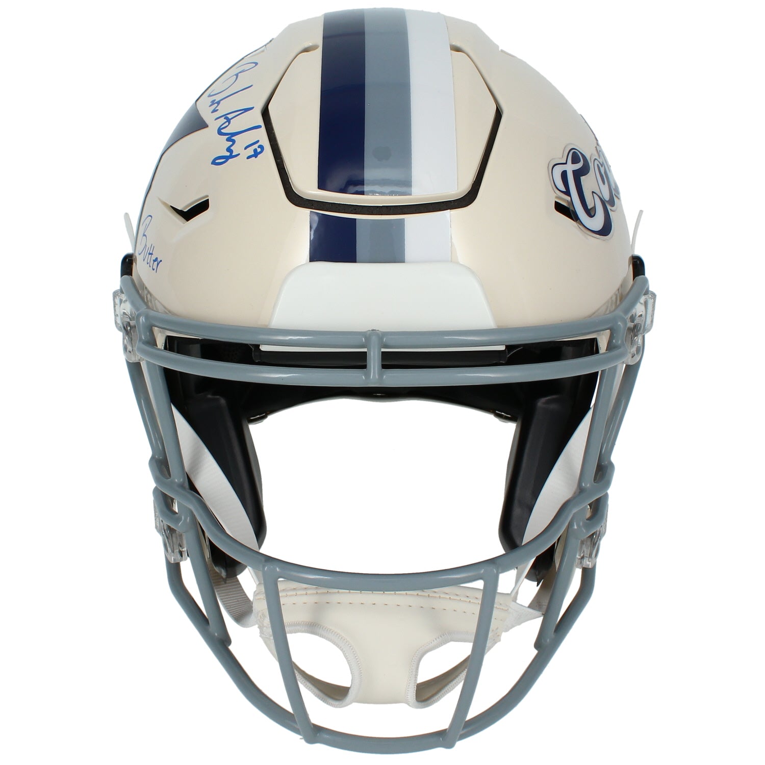 Brandon Aubrey Autographed/Inscribed "BUTTER" Dallas Cowboys RETRO SpeedFlex Authentic Helmet Beckett