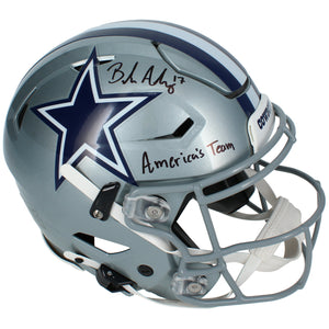 Brandon Aubrey Autographed/Inscribed "AMERICA'S TEAM" Dallas Cowboys SpeedFlex Authentic Helmet Beckett