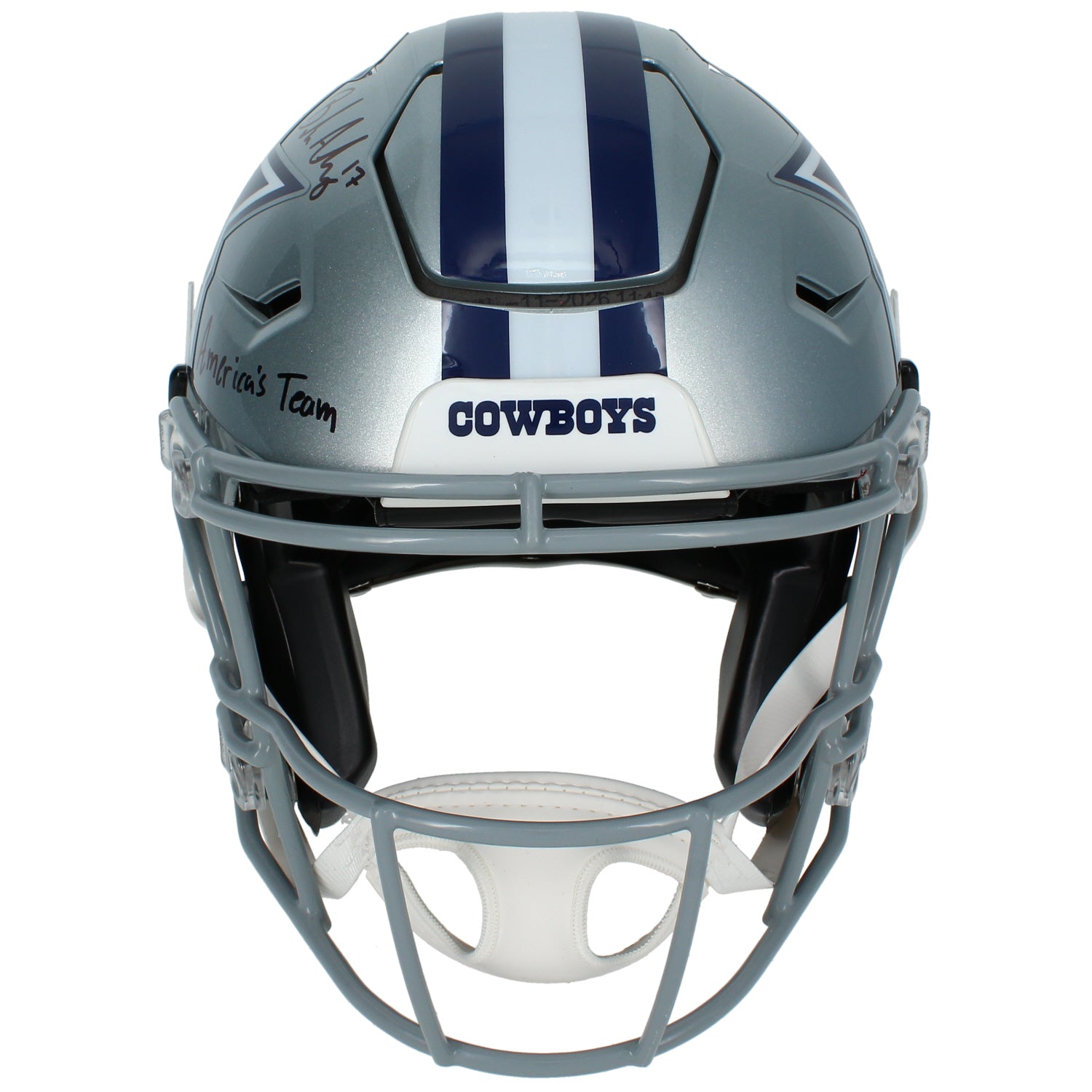Brandon Aubrey Autographed/Inscribed "AMERICA'S TEAM" Dallas Cowboys SpeedFlex Authentic Helmet Beckett