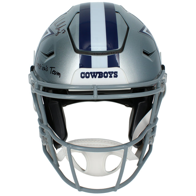 Brandon Aubrey Autographed/Inscribed "AMERICA'S TEAM" Dallas Cowboys SpeedFlex Authentic Helmet Beckett