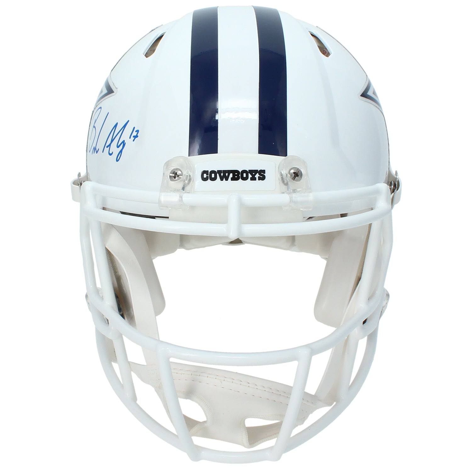 Brandon Aubrey Autographed Dallas Cowboys White 2022 Alternate Speed Authentic Helmet Beckett