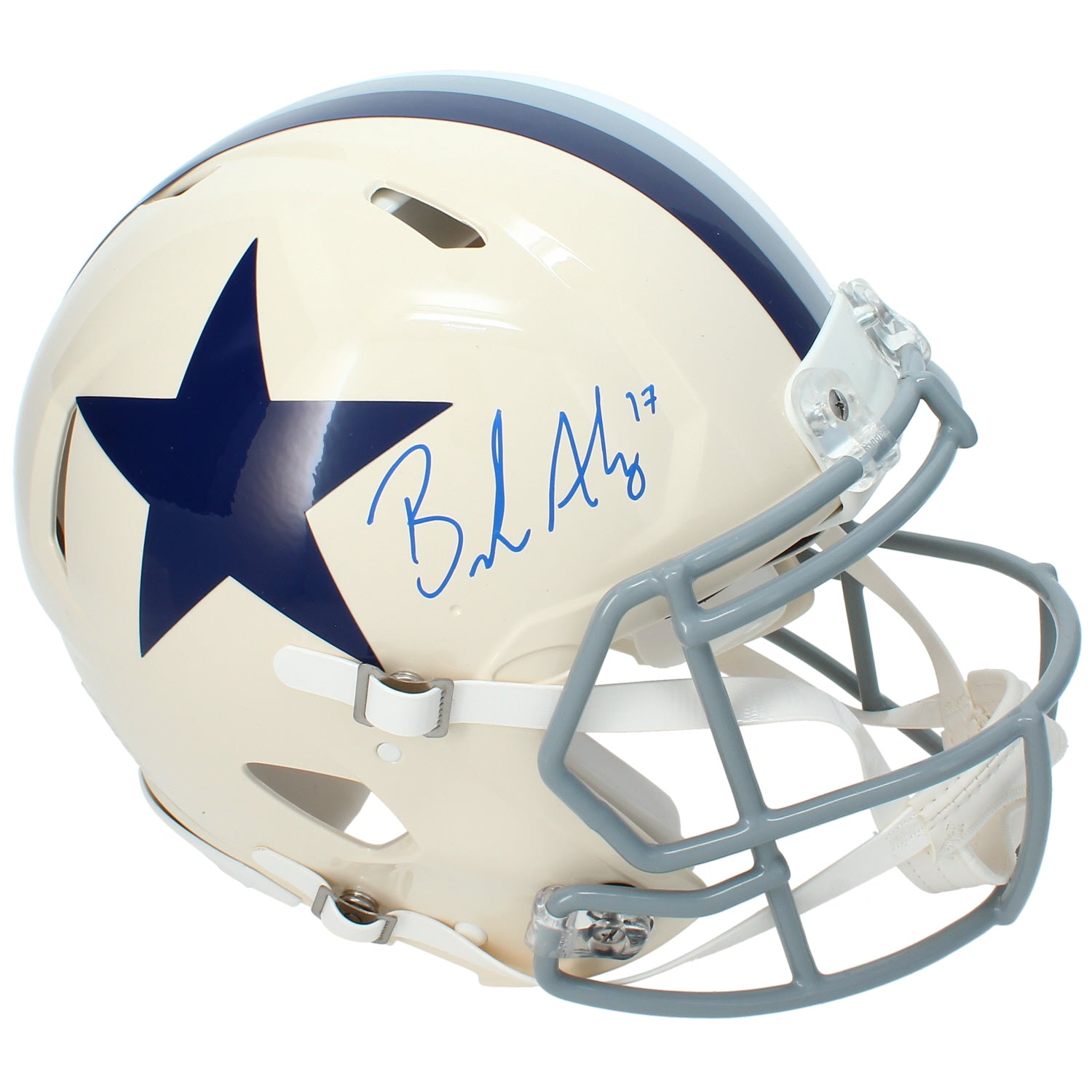 Brandon Aubrey Autographed Dallas Cowboys 1964-66 Throwback Speed Authentic Helmet Beckett