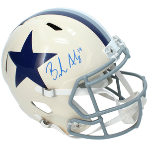 Brandon Aubrey Autographed Dallas Cowboys RETRO Speed Full Size Helmet Beckett