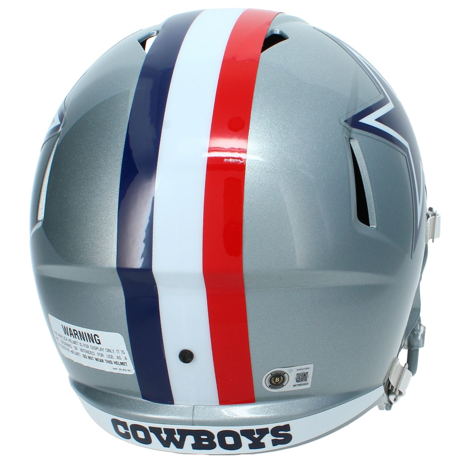 Brandon Aubrey Autographed Dallas Cowboys 1976 Throwback Speed Full Size Helmet Beckett