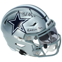 Brandon Aubrey Autographed/Inscribed "AMERICA'S TEAM" Dallas Cowboys SpeedFlex Midi Helmet Beckett