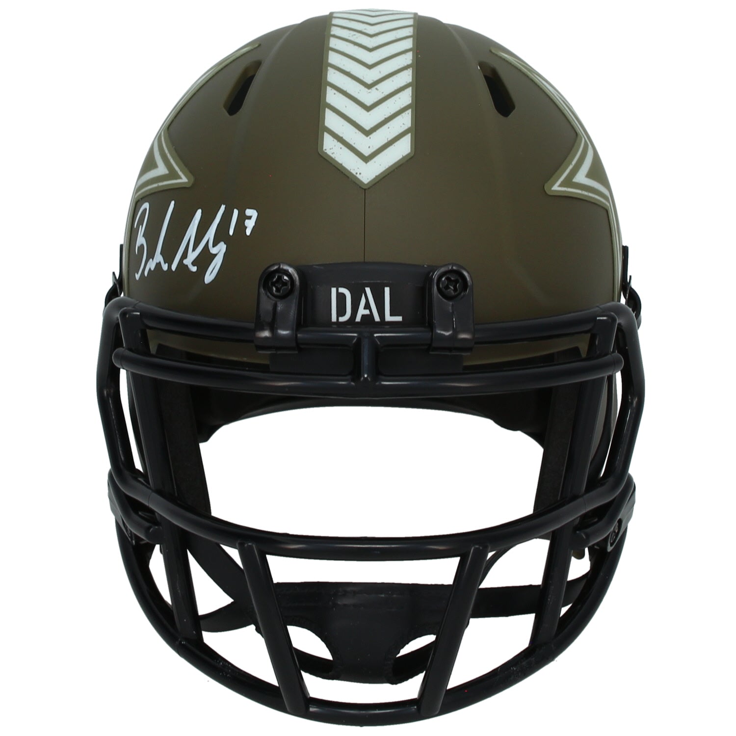 Brandon Aubrey Autographed Dallas Cowboys 2022 Salute to Service Speed Mini Helmet Beckett