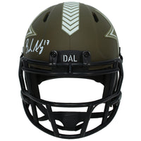 Brandon Aubrey Autographed Dallas Cowboys 2022 Salute to Service Speed Mini Helmet Beckett