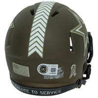 Brandon Aubrey Autographed Dallas Cowboys 2022 Salute to Service Speed Mini Helmet Beckett