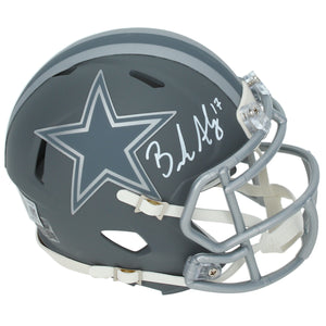 Brandon Aubrey Autographed Dallas Cowboys Slate Speed Mini Helmet Beckett