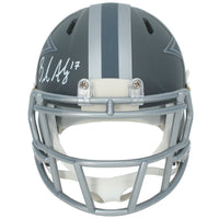 Brandon Aubrey Autographed Dallas Cowboys Slate Speed Mini Helmet Beckett