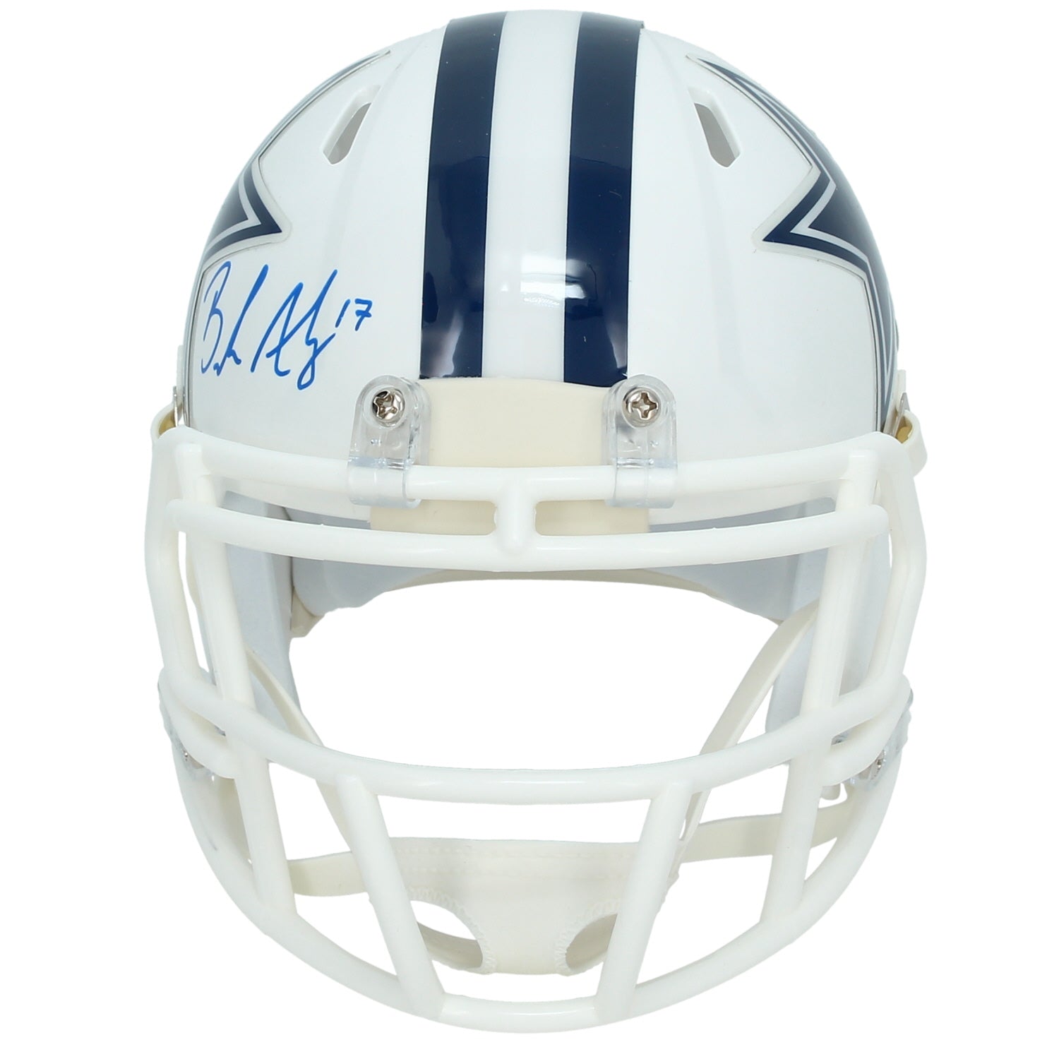 Brandon Aubrey Autographed Dallas Cowboys White 2022 Alternate Speed Mini Helmet Beckett
