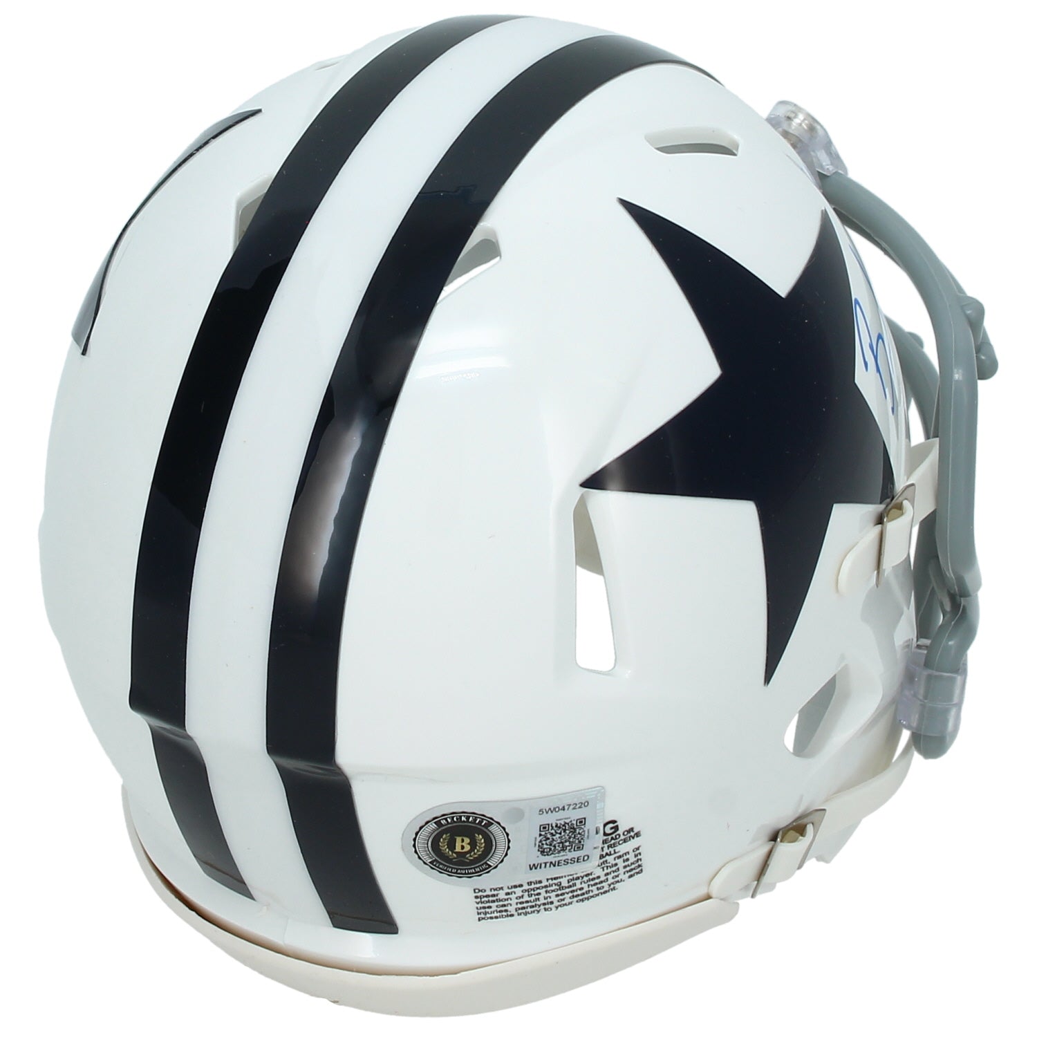 Brandon Aubrey Autographed Dallas Cowboys 1960-63 Throwback Speed Mini Helmet Beckett