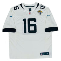 TREVOR LAWRENCE Autographed Jaguars Nike White Game Jersey FANATICS