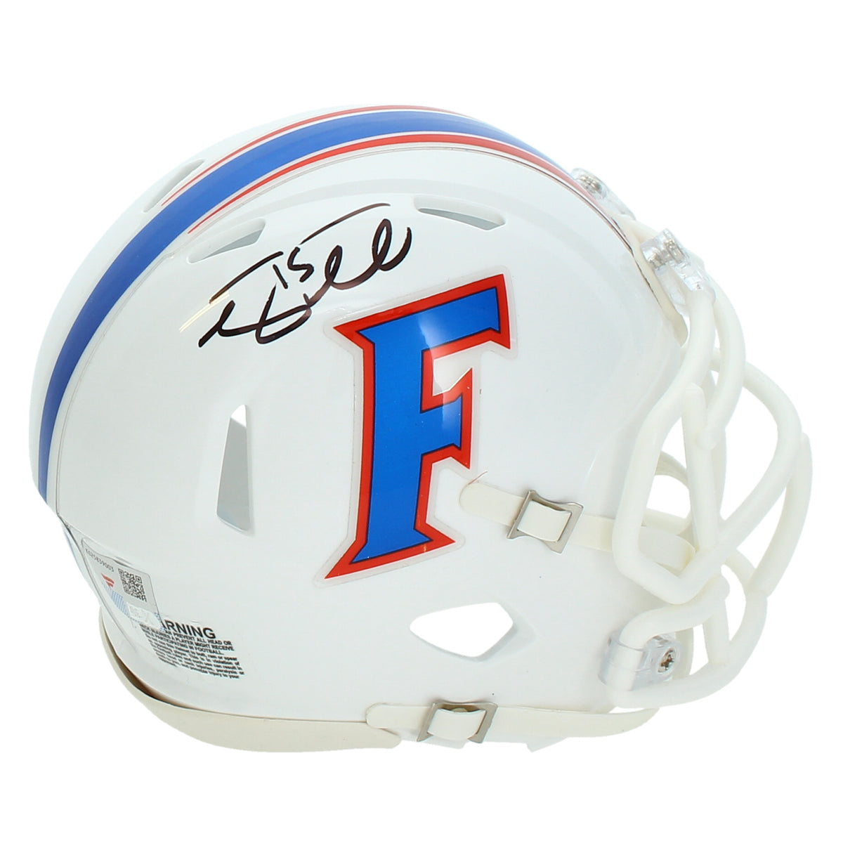 Tim Tebow Autographed Florida Gators White 2015 Speed Mini Helmet Fanatics