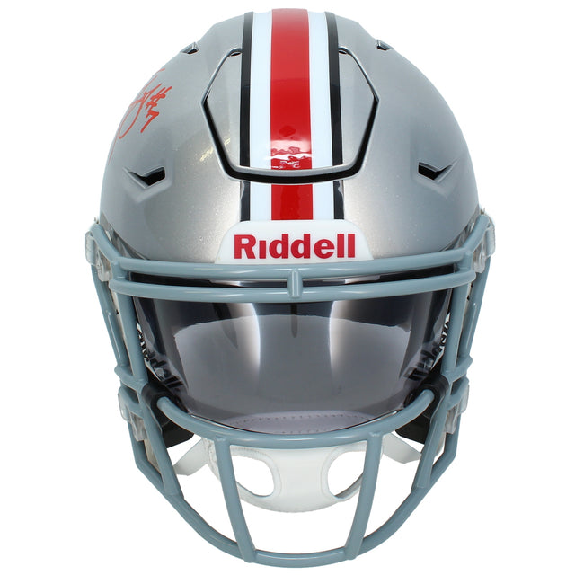 Ted Ginn Jr. Autographed Ohio State Buckeyes SpeedFlex Midi Helmet GTSM