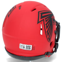 Eric Metcalf Autographed Atlanta Falcons RAVE Speed Mini Helmet GTSM Witnessed