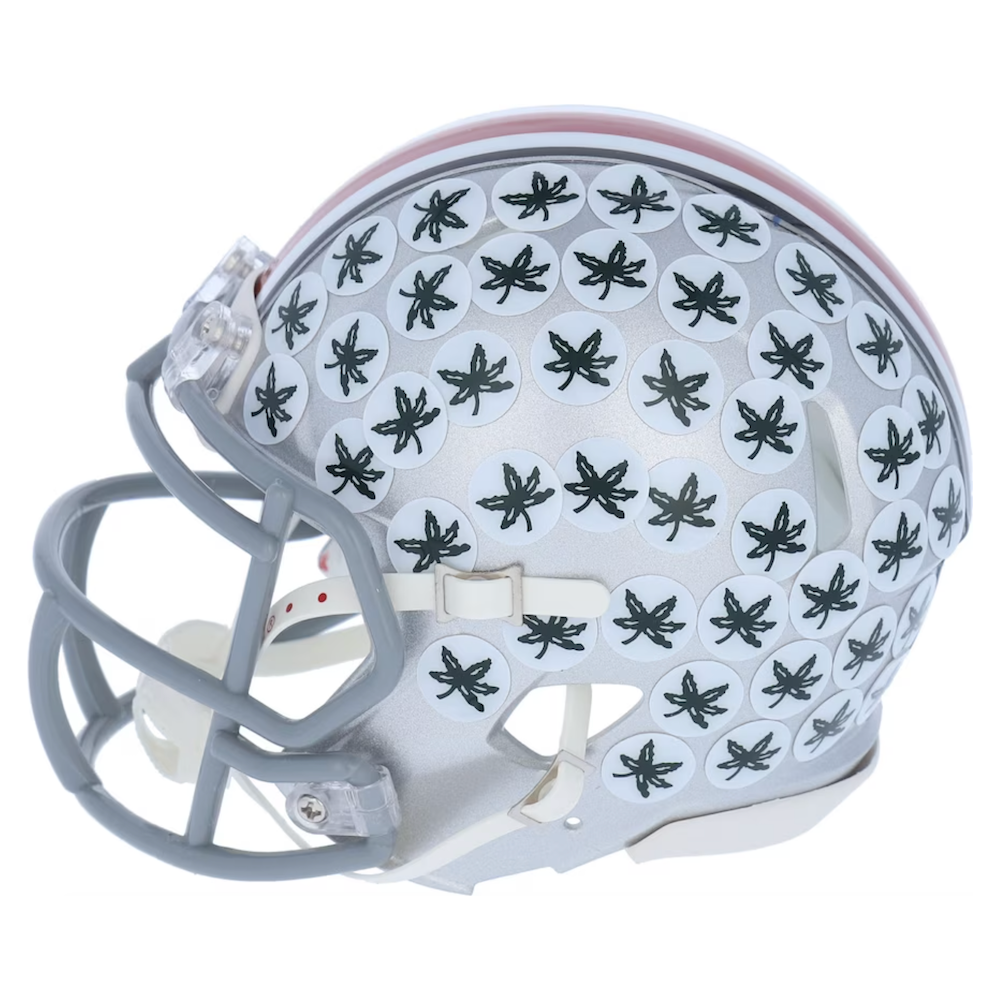 CHASE YOUNG Autographed Ohio State Buckeyes Mini Speed Helmet FANATICS