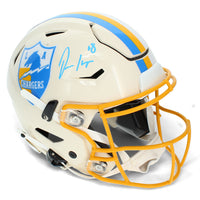Omarion Hampton Autographed LA Chargers RETRO Speedflex Authentic Helmet Beckett