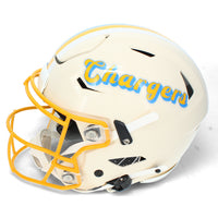 Omarion Hampton Autographed LA Chargers RETRO Speedflex Authentic Helmet Beckett