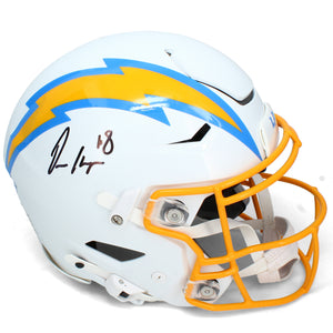 Omarion Hampton Autographed LA Chargers Speedflex Authentic Helmet Beckett