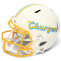 Omarion Hampton Autographed Los Angeles Chargers RETRO Speed Full Size Helmet Beckett