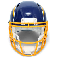 Omarion Hampton Autographed Los Angeles Chargers 1974-87 Throwback Speed Full Size Helmet Beckett