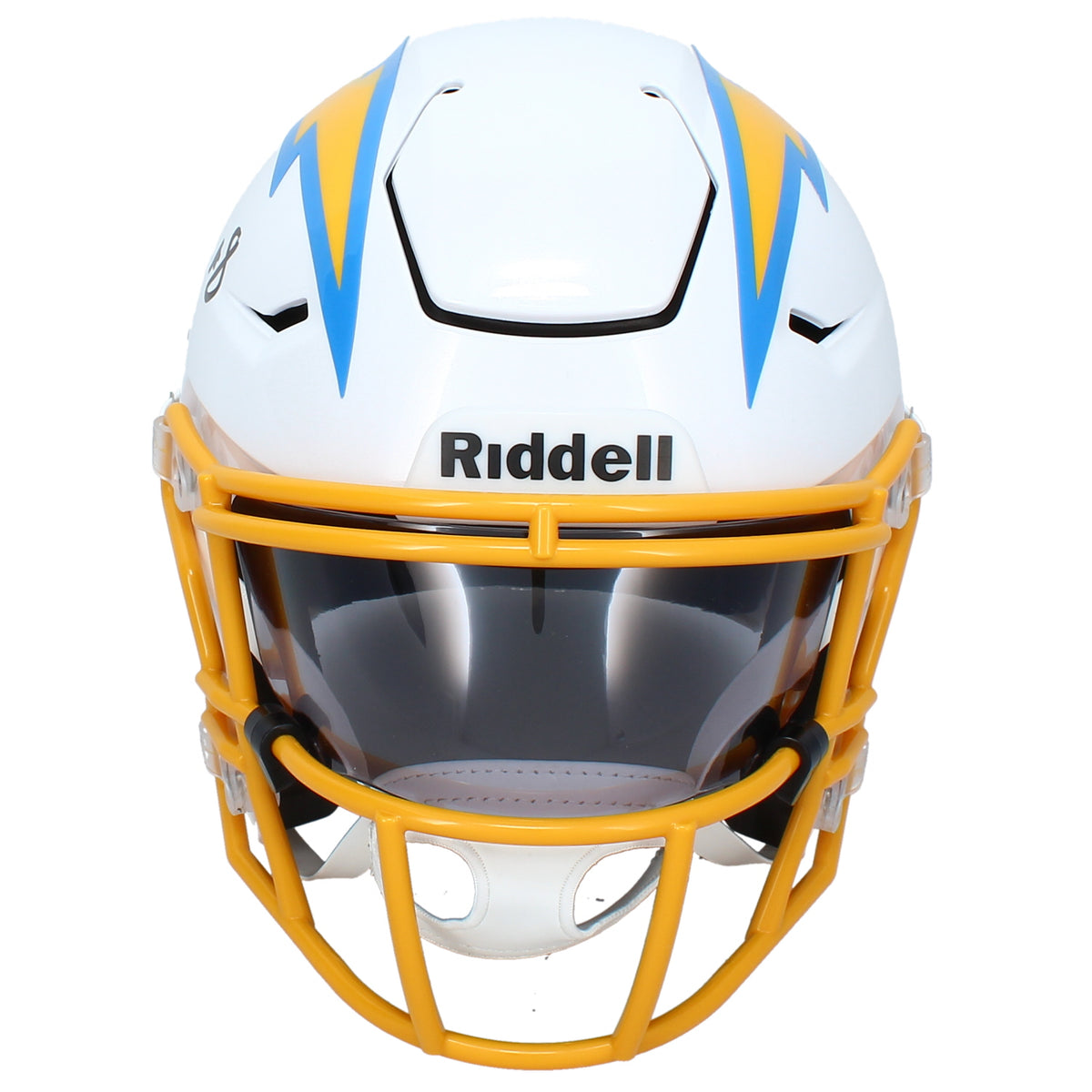 Omarion Hampton Autographed Los Angeles Chargers SpeedFlex Midi Helmet Beckett