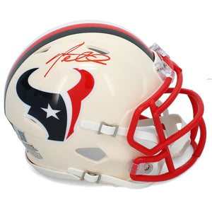 Mario Williams Autographed Houston Texans RETRO Speed Mini Helmet GTSM Witnessed