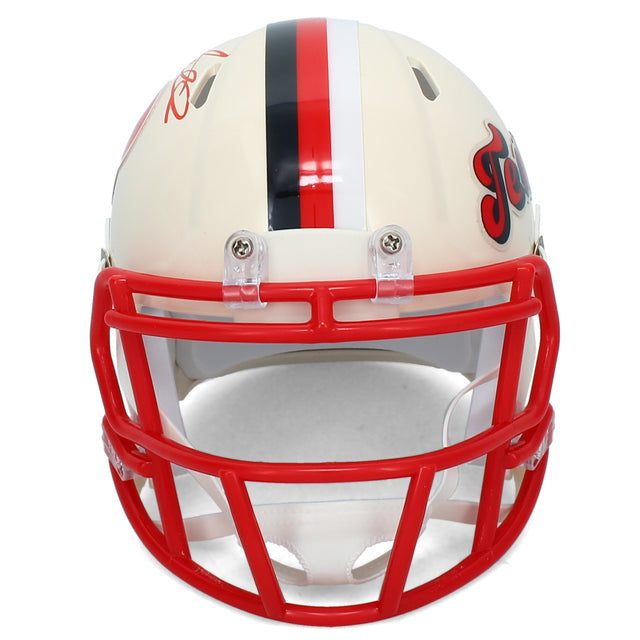 Mario Williams Autographed Houston Texans RETRO Speed Mini Helmet GTSM Witnessed