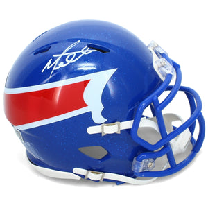 Mario Williams Autographed Buffalo Bills Blue Alternate "Charge" Speed Mini Helmet GTSM