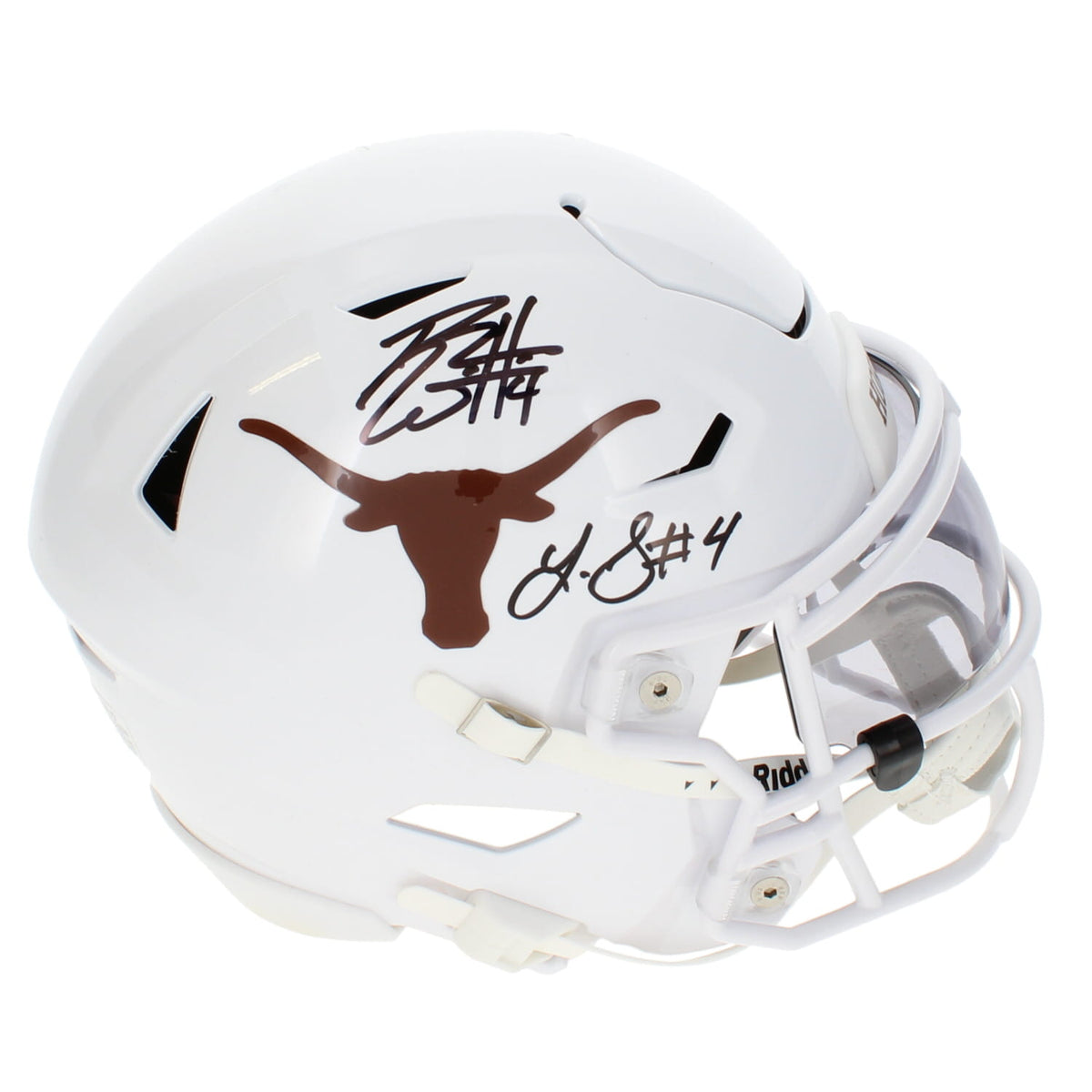 Roy Williams/Limas Sweed Dual Autographed Texas Longhorns Speedflex Midi Helmet GTSM Witnessed