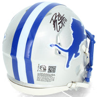 Roy Williams Autographed Detroit Lions 1983-02 Throwback Speed Mini Helmet GTSM