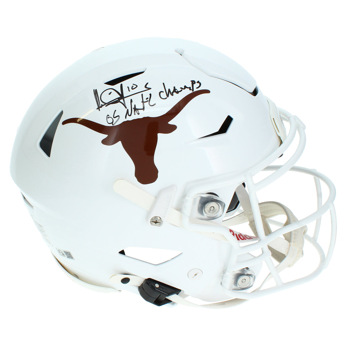Vince Young Autographed/Inscribed "05 National Champs" Texas Longhorns Speedflex Authentic Helmet GTSM