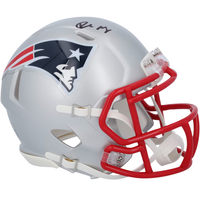Drake Maye Autographed New England Patriots Mini Speed Helmet Fanatics