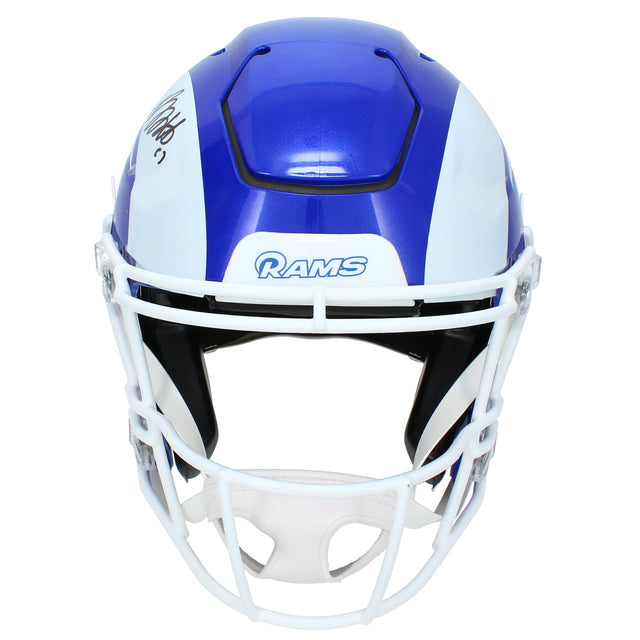 Davante Adams Autographed Los Angeles Rams White 2026 Alternate Fearsome White Speedflex Authentic Helmet JSA Witnessed