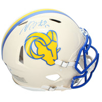 Davante Adams Autographed Los Angeles Rams RETRO Speed Authentic Helmet JSA Witnessed