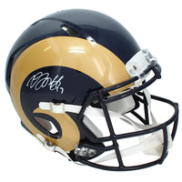Davante Adams Autographed Los Angeles Rams 2000-16 Throwback Speed Authentic Helmet JSA Witnessed
