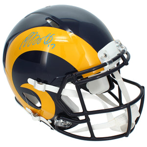 Davante Adams Autographed Los Angeles Rams 1981-99 Throwback Speed Authentic Helmet JSA Witnessed